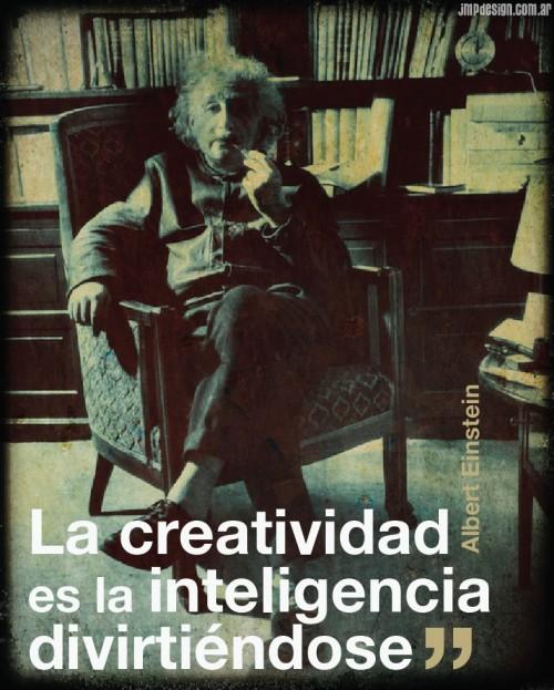 Einstein creatividad postal1 500x623 La creatividad   Albert Einstein
