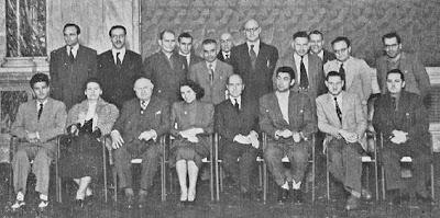 Participantes en el Torneo Internacional de Ajedrez de Venecia 1953