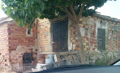 PERRO ATADO A MEDIO METRO CADENA, necesita acogida urgente y sacarlo de ahí. POR FAVOR, AYUDA¡¡¡¡