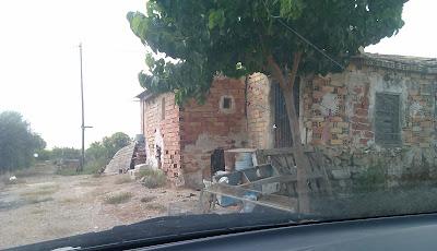 PERRO ATADO A MEDIO METRO CADENA, necesita acogida urgente y sacarlo de ahí. POR FAVOR, AYUDA¡¡¡¡