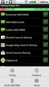 Aplicaciones Android Gratis - History Eraser