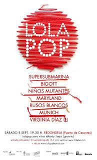 Horarios Lolapop Festival 2012