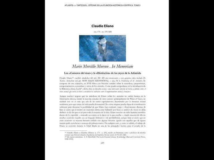 PROLOGO DEL AUTOR e INTRODUCCIÓN de ATLANTIS. TARTESSOS. Aegyptius Codex. Clavis. Epítome de la Atlántida Histórico-Científica