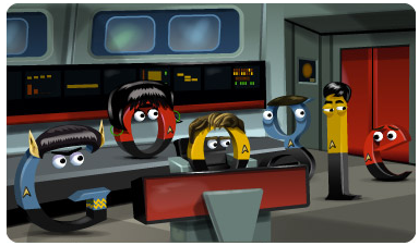 Doodle de Google como homenaje a Star Trek