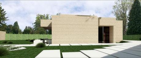 Nueva propuesta de fachada exterior de la vivienda de Orense