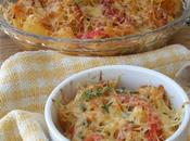 Coliflor salsa pimientos, gratín