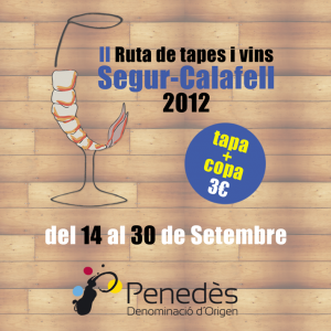 II Ruta de Tapes i Vins Segur de Calafell 2012 Logo Ruta Tapes i vins 2012 Segur Calafell