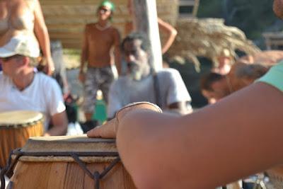 Atardecer en la cala de Benirrás (Ibiza)