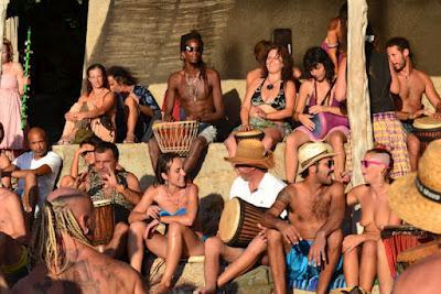 Atardecer en la cala de Benirrás (Ibiza)