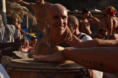 Atardecer en la cala de Benirrás (Ibiza)