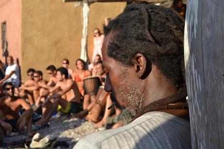 Atardecer en la cala de Benirrás (Ibiza)