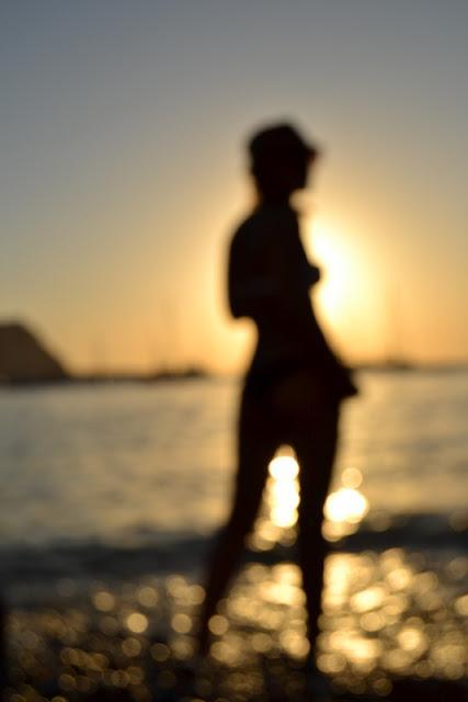Atardecer en la cala de Benirrás (Ibiza)