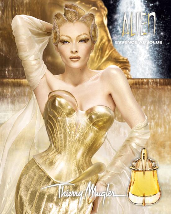 diosa dorada de Alien Essence Absolue de Thierry Mugler