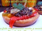 frito pimientos asados morcilla (Montadito Shandy)