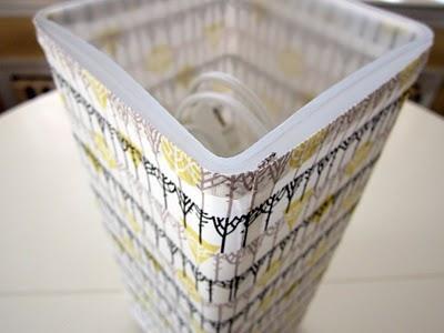 Ikea-Hack: Forrar de tela una lámpara Grono