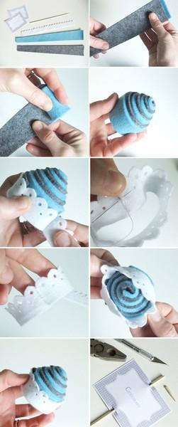 DIY: CUPCAKE CON FIELTRO