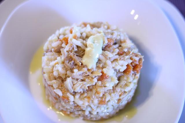 RISOTTO DE POLLO DE CORRAL EN SALSA..