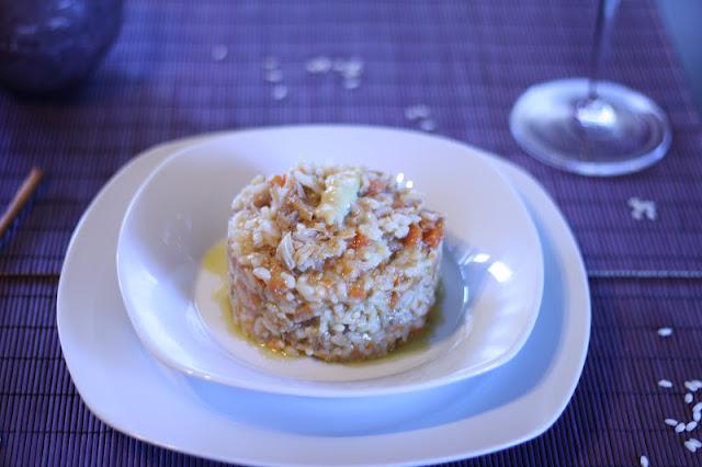 RISOTTO DE POLLO DE CORRAL EN SALSA..