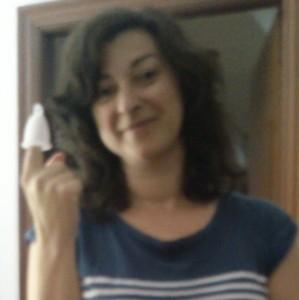 Mayte García, 39. “Embajadora de la copa Meluna”