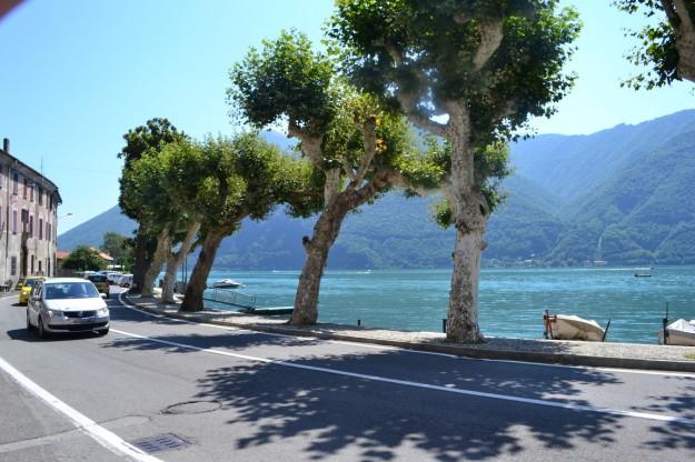 Lago Lugano y su precioso color verde, Suiza