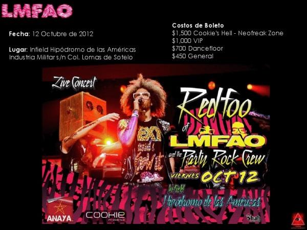 Redfoo de LMFAO & the Party Rock Crew @ México