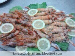 Receta de Cigalas y gambas a la plancha