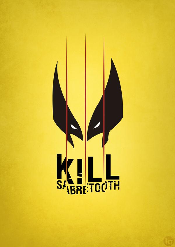 Interesantes posters-mashup de estilo minimalista: ‘Capitán América-Salvar al soldado Ryan’, ‘Magneto-El Padrino’,'Wolverine-Kill Bill’…….