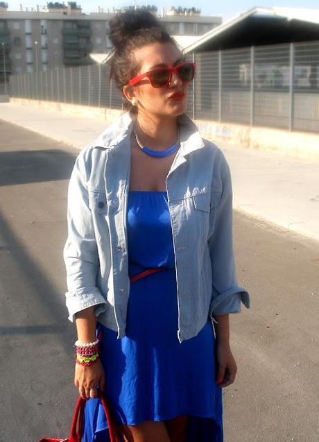 Tail hem dress