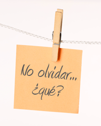 Pérdidas de memoria. No hay que preocuparse