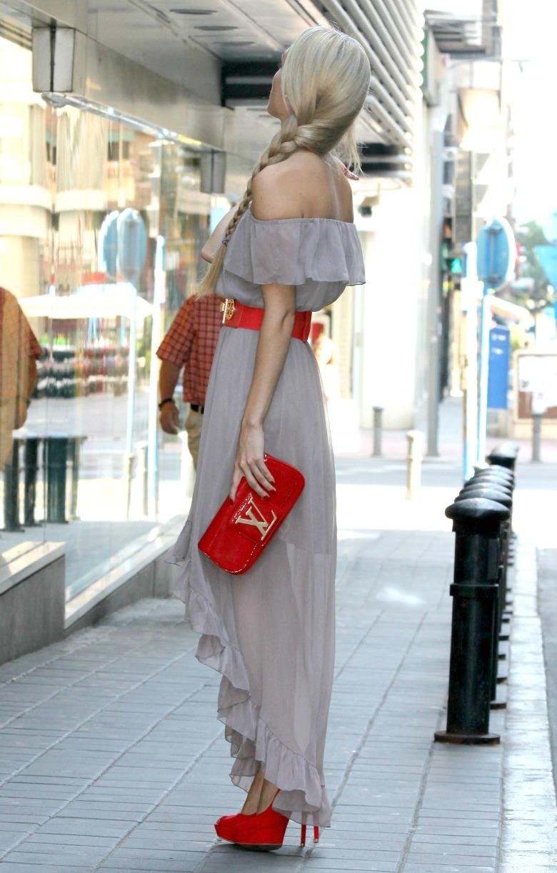 Vestido Asimétrico con volantes