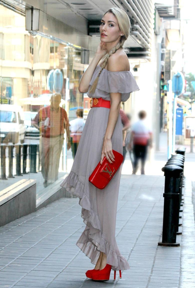 Vestido Asimétrico con volantes