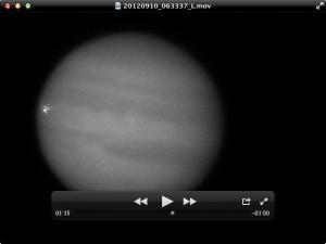 Avistamiento de un impacto en Júpiter