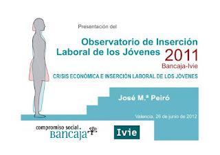 Resultados del Observatorio de Inserción Laboral de los Jóvenes 2011