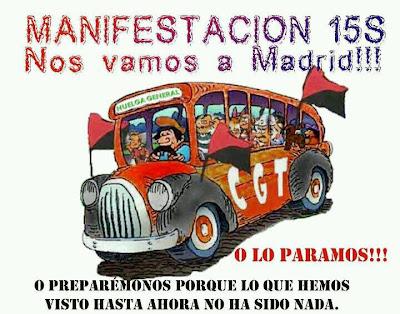Como ya es hora del rescate ciudadano, el 15-S nos manifestaremos en Madrid.