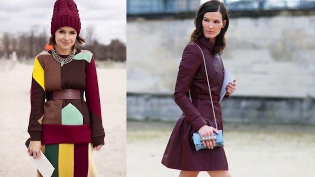 burgundy ♡ street style + collage