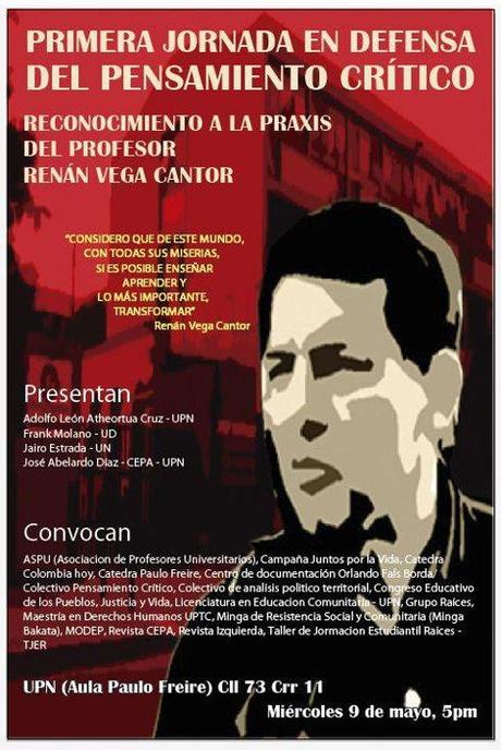 Entrevista al profesor Renán Vega, al abandonar el país por amenazas contra su vida “Esto es un exilio forzoso en contra de la libertad de cátedra y de pensamiento”.