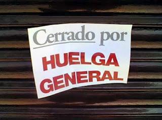 Cerrado por huelga general