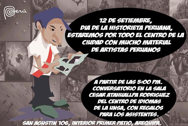 Desde Arequipa,la celebración del Día de la Historieta Peruana