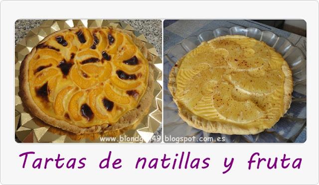 Receta: tarta de natillas y fruta [sencillísima]