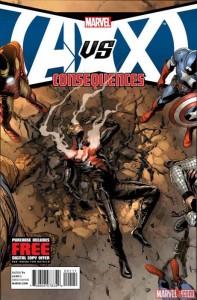 Portada de Patrick Zircher para Avengers Vs. X-Men: Consequences Nº 1