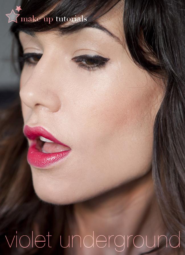 make up tutorial: violet underground