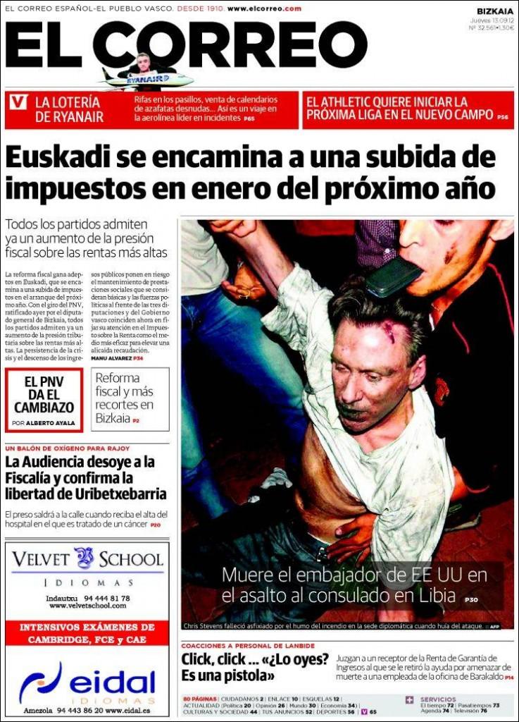 Muerto en portada