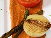 Parrillada verduras salsa romesco