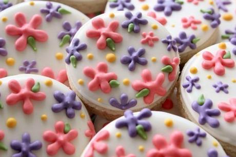 galletas adornadas con flores