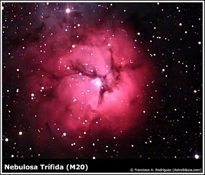 M20, la nebulosa Trífida
