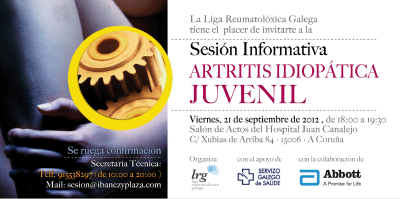 Sesión informativa sobre Artritis Idiopática Juvenil, 21 Septiembre