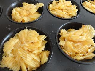 Tortillitas de Patata Rellenas de Queso de Cabra. CRA XI... Patatas Fritas.