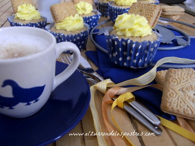 Cupcakes de Galletas Custard Cream