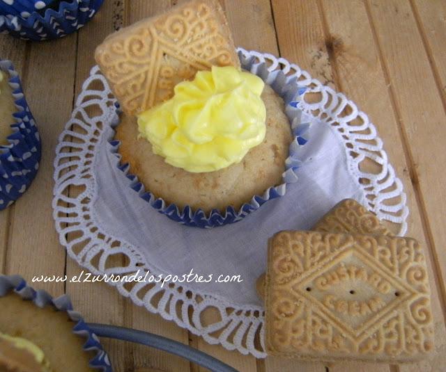 Cupcakes de Galletas Custard Cream