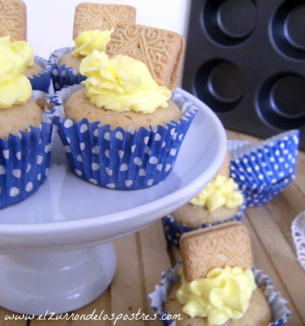 Cupcakes de Galletas Custard Cream